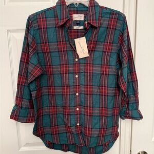 Universal Thread Red and Green Plaid Shirt